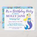 Recherche de blue mermaid invitations Parti