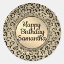 Recherche de exotique autocollants Empreinte de léopard