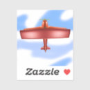 Recherche de biplane autocollants Rouge