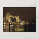 Recherche de pont de londres nuit cartes postales Rivière