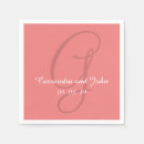 Recherche de corail serviettes Monogrammé