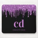 Recherche de rose noir tapis souris Monogrammé