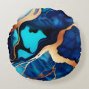 Recherche de bleu or coussins Motif abstrait