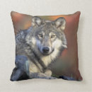 Recherche de loup gris coussins Nature