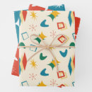 Recherche de rétro motif atomique papier cadeau Années 1950