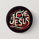 Recherche de jésus vous aime badges Religieux