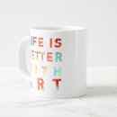 Recherche de créativité tasses Arc en ciel