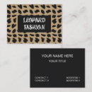 Recherche de motif léopard cartes visite Salon de beauté