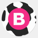 Recherche de taches vache autocollants Noir et blanc
