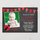 Recherche de ladybug 1ans anniversaire invitations Fille
