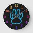 Recherche de bleu au néon horloges Fluos