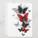 Recherche de papillon monarque vœux cartes Noir