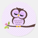Recherche de hibou pourpre autocollants Animaux