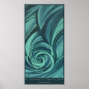 Recherche de remous impressions sur toile Vert