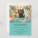 Recherche de chat 11x16 invitations Parti
