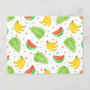 Recherche de motif de bananes cartes postales Été
