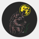 Recherche de loup autocollants Lune
