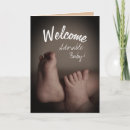 Recherche de pied de bébé vœux cartes Pieds