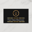 Recherche de éclairage à la maison cartes visite Électricien