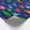 Recherche de dino papier cadeau Aquarelle