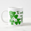 Recherche de trèfle irlandais tasses Trèfle à quatre feuilles