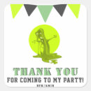 Recherche de anniversaire monstre autocollants Vert