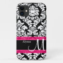 Recherche de rose de damassé iphone coques Noir