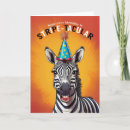 Recherche de zebre vœux cartes Drôle