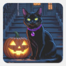 Recherche de halloween humoristique autocollants Chat noir