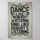 Recherche de mouvement de danse posters Joie