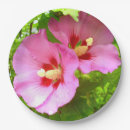 Recherche de fleurs tropicales assiettes en papier Beau