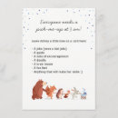 Recherche de de nuit 11x16 invitations Bleu