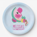Recherche de flamant rose assiettes en papier Mignon
