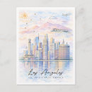 Recherche de horizon los angeles cartes postales Aquarelle