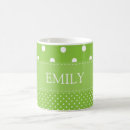 Recherche de pois vert tasses Polka