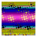 Recherche de motif abstrait coloré posters Psychédélique