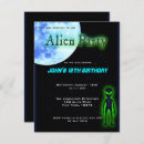Recherche de alien anniversaire invitations Cool