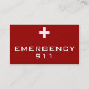 Recherche de urgence 911 cartes visite Allergie