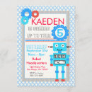 Recherche de robot bleu invitations Moderne