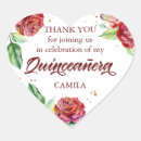 Recherche de rose rouge vintage autocollants Merci