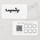 Recherche de fidélité cartes visite Minimaliste