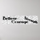 Recherche de force de courage posters Inspiré