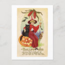 Recherche de sorcière rouge cartes postales Vintage
