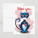 Recherche de chats romantiques cartes postales Valentine