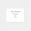 Recherche de une du professeur post its D'appréciation des enseignants