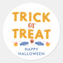 Recherche de trick treat autocollants Halloween