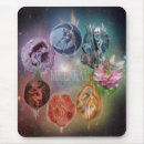 Recherche de chakras tapis souris Bleu