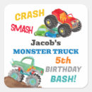 Recherche de monster party autocollants Camionnettes