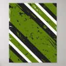 Recherche de vert de rayure posters Blanc