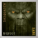 Recherche de cryptids posters Sasquatch